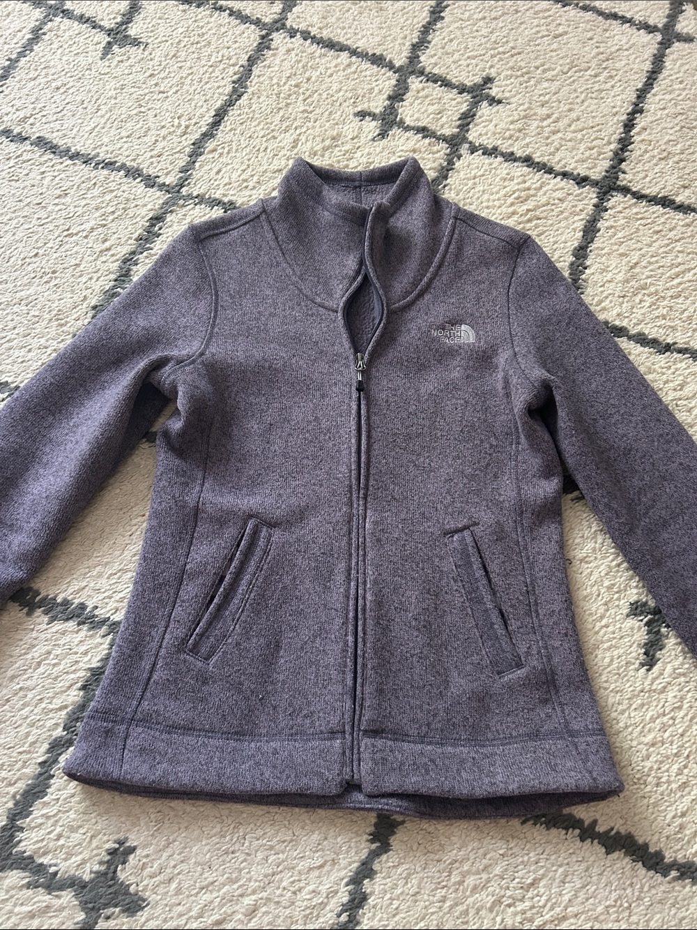 The North face zip up sweater jacket